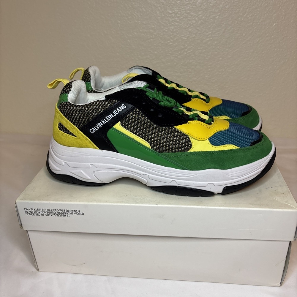 Calvin Klein Jeans Marvin Sneakers 34S0592 Men's Size‎ 13 Multicolor New